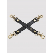 Черный фиксатор для манжет Bound to You Faux Leather Hogtie - Fifty Shades of Grey - купить с доставкой в Тамбове