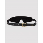 Черная плотная маска на глаза Bound to You Faux Leather Blindfold - Fifty Shades of Grey - купить с доставкой в Тамбове