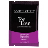 Лубрикант на водной основе для использования с игрушками WICKED Toy Love - 3 мл. - Wicked - купить с доставкой в Тамбове