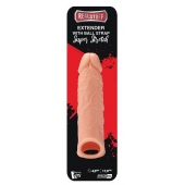 Телесная насадка EXTENDER WITH BALL STRAP 6.5 - 17 см. - Dream Toys - в Тамбове купить с доставкой