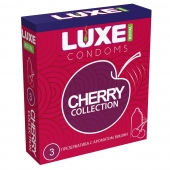 Презервативы с ароматом вишни LUXE Royal Cherry Collection - 3 шт. - Luxe - купить с доставкой в Тамбове