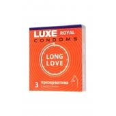 Презервативы с продлевающим эффектом LUXE Royal Long Love - 3 шт. - Luxe - купить с доставкой в Тамбове