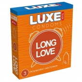 Презервативы с продлевающим эффектом LUXE Royal Long Love - 3 шт. - Luxe - купить с доставкой в Тамбове