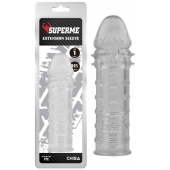 Прозрачная реалистичная насадка на пенис Extra Texture Sleeve - 16,2 см. - Chisa - в Тамбове купить с доставкой