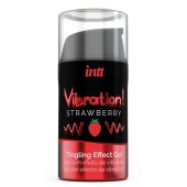 Жидкий интимный гель с эффектом вибрации Vibration! Strawberry - 15 мл. - INTT - купить с доставкой в Тамбове