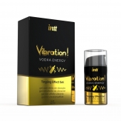 Жидкий интимный гель с эффектом вибрации Vibration! Vodka Energy - 15 мл. - INTT - купить с доставкой в Тамбове