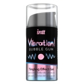 Жидкий интимный гель с эффектом вибрации Vibration! Bubble Gum - 15 мл. - INTT - купить с доставкой в Тамбове