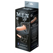 Телесный пустотелый харнесс MEN Style - 17,5 см. - LOVETOY (А-Полимер) - купить с доставкой в Тамбове