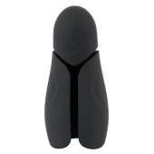 Черный силиконовый вибромастурбатор с нагревом Masturbator with 2 Functions - Orion - в Тамбове купить с доставкой