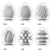 Набор из 6 мастурбаторов Tenga EGG IV с различным рельефом - Tenga - в Тамбове купить с доставкой