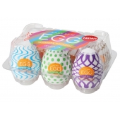 Набор из 6 мастурбаторов Tenga EGG IV с различным рельефом - Tenga - в Тамбове купить с доставкой