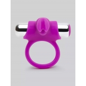Лиловое виброкольцо с пультом ДУ Remote Control Cock Ring - Happy Rabbit - в Тамбове купить с доставкой