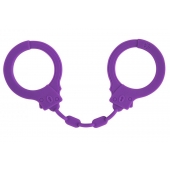 Фиолетовые силиконовые наручники Suppression - Lola Games - купить с доставкой в Тамбове