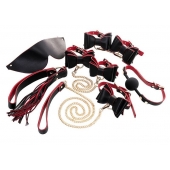 Черно-красный бондажный набор Bow-tie - ToyFa - купить с доставкой в Тамбове