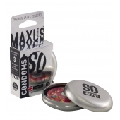 Экстремально тонкие презервативы в железном кейсе MAXUS Extreme Thin - 3 шт. - Maxus - купить с доставкой в Тамбове
