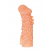 Телесная закрытая насадка с шершавой головкой Cock Sleeve Size M - 15,6 см. - KOKOS - в Тамбове купить с доставкой