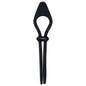 Черное эрекционное лассо с вибропулей Black Tie Affair - Zero Tolerance - в Тамбове купить с доставкой