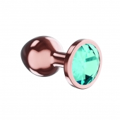 Пробка цвета розового золота с малиновым кристаллом Diamond Topaz Shine L - 8,3 см. - Lola Games - купить с доставкой в Тамбове