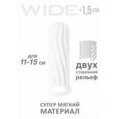 Белый фаллоудлинитель Homme Wide - 13 см. - Lola Games - в Тамбове купить с доставкой