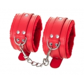 Красные оковы Anonymo из искусственной кожи - ToyFa - купить с доставкой в Тамбове Красные оковы Anonymo из искусственной кожи - ToyFa - купить с доставкой в Тамбове