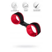 Красно-черные велюровые оковы Anonymo - ToyFa - купить с доставкой в Тамбове Красно-черные велюровые оковы Anonymo - ToyFa - купить с доставкой в Тамбове