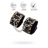 Оковы Anonymo с анималистическим принтом - ToyFa - купить с доставкой в Тамбове Оковы Anonymo с анималистическим принтом - ToyFa - купить с доставкой в Тамбове