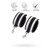 Серебристо-черные наручники Anonymo - ToyFa - купить с доставкой в Тамбове Серебристо-черные наручники Anonymo - ToyFa - купить с доставкой в Тамбове