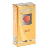 Презервативы Masculan Ultra Gold с золотым напылением и ароматом ванили - 10 шт. - Masculan - купить с доставкой в Тамбове