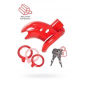 Красный мужской пояс верности из пластика - ToyFa - купить с доставкой в Тамбове