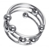 Большое металлическое кольцо под головку пениса - ToyFa - купить с доставкой в Тамбове
