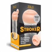 Мастурбатор-ротик ZOLO DEEP THROAT - Zolo - в Тамбове купить с доставкой