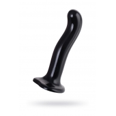 Черный стимулятор для пар P G-Spot Dildo Size M - 18 см. - Strap-on-me - в Тамбове купить с доставкой