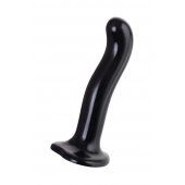 Черный стимулятор для пар P G-Spot Dildo Size M - 18 см. - Strap-on-me - в Тамбове купить с доставкой