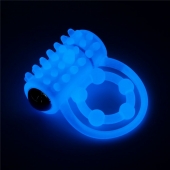 Голубое, светящееся в темноте виброкольцо Lumino Play Vibrating Penis Ring - Lovetoy - в Тамбове купить с доставкой