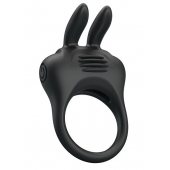 Черное эрекционное кольцо с вибрацией Davion - Baile - в Тамбове купить с доставкой