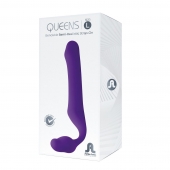 Фиолетовый безремневой страпон Queens L - Adrien Lastic - купить с доставкой в Тамбове
