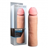 Телесная фаллическая насадка на пенис Magnum Xtender - 23 см. - Blush Novelties - в Тамбове купить с доставкой