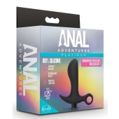 Черный анальный вибратор Silicone Vibrating Prostate Massager 01 - 10,8 см. - Blush Novelties - в Тамбове купить с доставкой