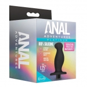 Черный анальный вибромассажёр Silicone Vibrating Prostate Massager 02 - 10,8 см. - Blush Novelties - в Тамбове купить с доставкой