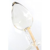 Прозрачный леденец в форме малой анальной пробки со вкусом пина колада - Sosuчki - купить с доставкой в Тамбове