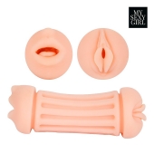 Двусторонний мастурбатор - ротик и вагина - Bior toys - в Тамбове купить с доставкой