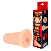 Реалистичный мастурбатор-вагина телесного цвета с вибрацией - Bior toys - в Тамбове купить с доставкой
