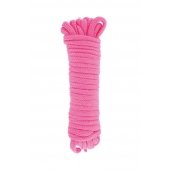 Розовая веревка для связывания Sweet Caress Rope - 10 метров - Sweet Caress - купить с доставкой в Тамбове