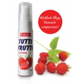 Гель-смазка Tutti-frutti с земляничным вкусом - 30 гр. - Биоритм - купить с доставкой в Тамбове