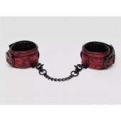 Красно-черные наручники Reversible Faux Leather Wrist Cuffs - Fifty Shades of Grey - купить с доставкой в Тамбове