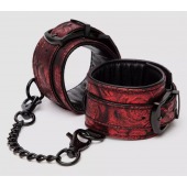 Красно-черные наручники Reversible Faux Leather Wrist Cuffs - Fifty Shades of Grey - купить с доставкой в Тамбове