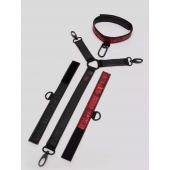 Ошейник с наручниками Reversible Faux Leather Collar and Wrist - Fifty Shades of Grey - купить с доставкой в Тамбове