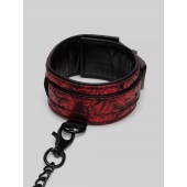 Красно-черные оковы Reversible Faux Leather Ankle Cuffs - Fifty Shades of Grey - купить с доставкой в Тамбове