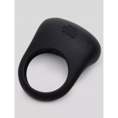 Черное эрекционное виброкольцо Sensation Rechargeable Vibrating Love Ring - Fifty Shades of Grey - в Тамбове купить с доставкой