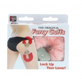 Металлические наручники с розовой меховой опушкой METAL HANDCUFF WITH PLUSH PINK - Dream Toys - купить с доставкой в Тамбове